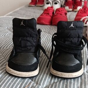 Kids Black Jordan Sneakers